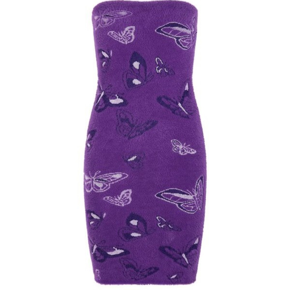 NWOT House of Sunny Crazy Town Hockney in Purple Heat
